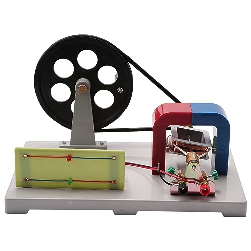 Nettoppo Hand AC und DC Kurbel Generator Modell, Demonstrations Motor Generator AktivitäTs Modell, GeräTe Experimentelle AusrüStung von Nettoppo