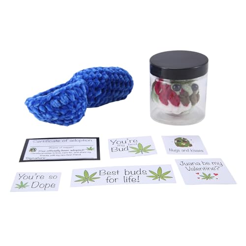 Nettoppo Handgefertigte Weed Blocks Plüschtiere Neue Süße Plüschtiere Häkeln Weben Little Weed Plushie B von Nettoppo
