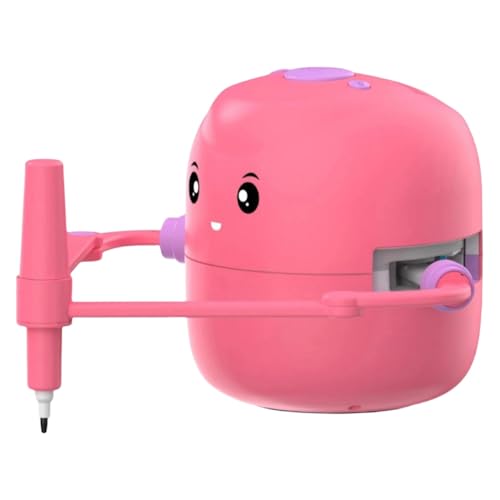 Nettoppo Interaktives Pädagogisches Zeichenroboter-Lernspielzeug mit 100 Karten, Frühes Lernspielzeug für Mädchen und, Rosa von Nettoppo