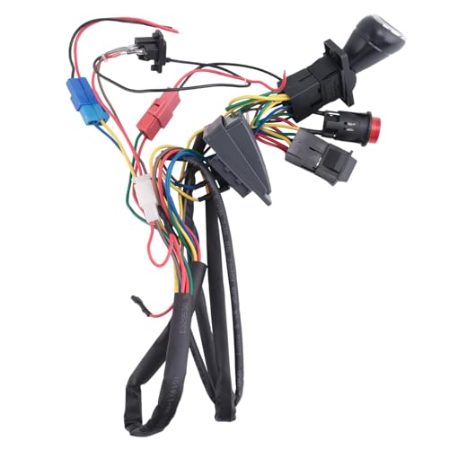 Nettoppo Kinder-Elektroauto DIY Modifizierte Kabel und Schalter-Kit, Kinder-Elektroauto 4WD Ride-On-Spielzeug Ersatzzubehör Single Line von Nettoppo