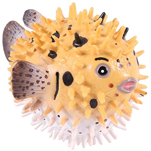 Nettoppo Kugelfisch Figur Realistisches Plastik Wildes Kugelfisch Figuren Set für Sammlung Wissenschaft PäDagogische Requisite Tier Modell von Nettoppo