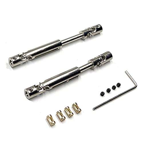 Nettoppo MN78 CVD-Antriebswelle Aus Metall mit 3 Mm Bis 4 Mm WellenhüLse für MN78 MN-78 MN 78 1/12 RC Car Upgrade Parts von Nettoppo