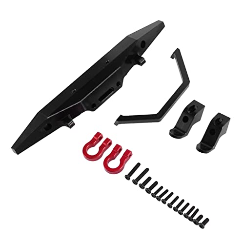 Nettoppo Metall Front StoßStange für MN D90 D91 D96 D99S MN90 MN99 MN99S 1/12 RC Auto Upgrade Teile ZubehöR, Schwarz von Nettoppo