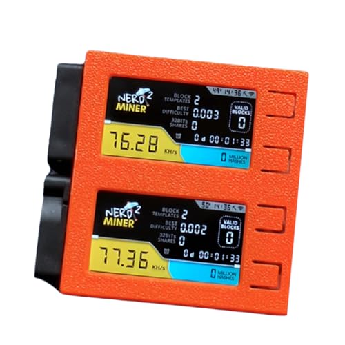 Nettoppo Nerdminer V2 Duo 156K/S Dual Screen BTC Solo Lottery Miner Bitcoin Nerd Miner D. von Nettoppo