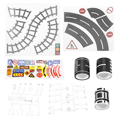 Nettoppo Spielen Sie Straßenband Für Spielzeugautos Und Züge 3 Rollen 4.8cmx5M Gerade Kurve Spur Verkehrszeichen - Kindergeschenke Nettoppo Spielen Sie Straßenband Für Spielzeugautos Und Züge 3 Rollen 4.8cmx5M Gerade Kurve Spur Verkehrszeichen - Kindergeschenke von Nettoppo