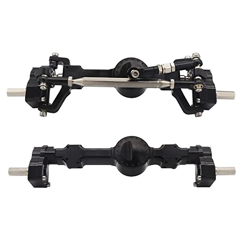 Nettoppo Vollmetall-Portalachse Vorne und Hinten für MN D90 MN-90 MN96 MN98 MN99S MN45 1/12 RC Auto Upgrade Teile ZubehöR,A von Nettoppo