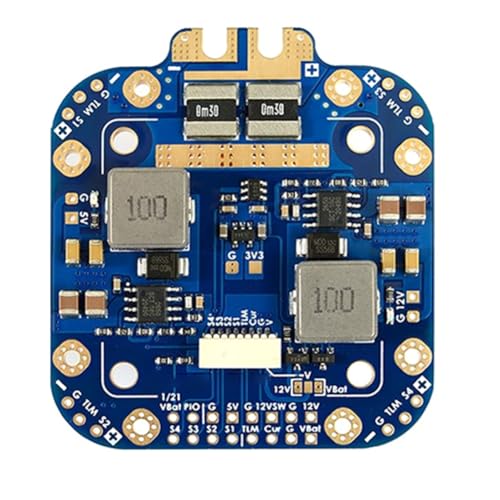 Nettoppo XCLASS PDB FCHUB-12S V2-Board 5 V & 12 V Ausgang mit Stromsensor 3-12S Lipo für RC Drone FPV Quadcopter Multicopter von Nettoppo