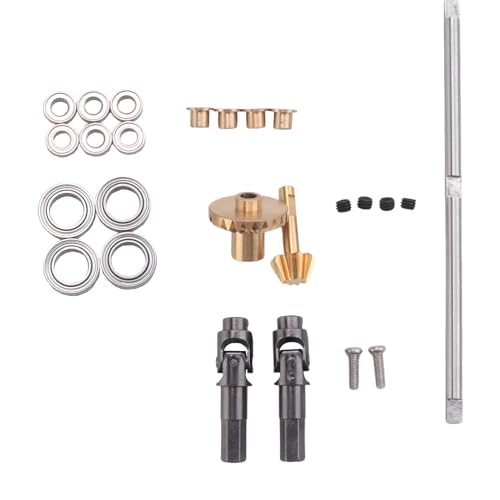 Nettoppo für B-1 B-14 B-24 B24 C14 C-14 1/16 Rc Auto Upgrade Metall Antriebswelle Zahn Rad Brücke Vorder Achse Voll Metall Kit von Nettoppo