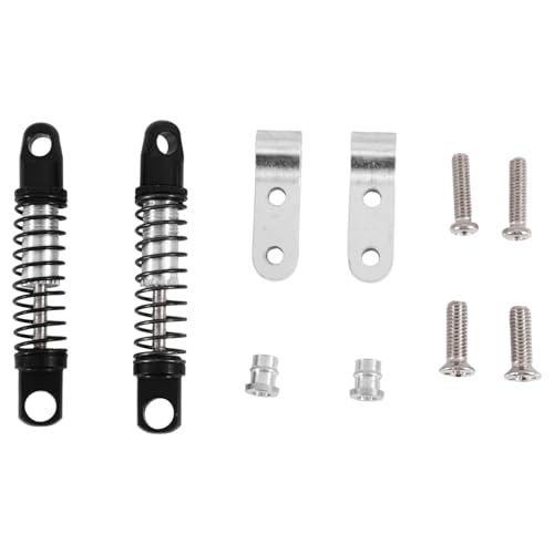 Nettoppo für D12 RC Auto Metall StoßDäMpfer Hinten Stoß DäMpfer mit Halterung Sitz Upgrades Teile ZubehöR, 4 von Nettoppo