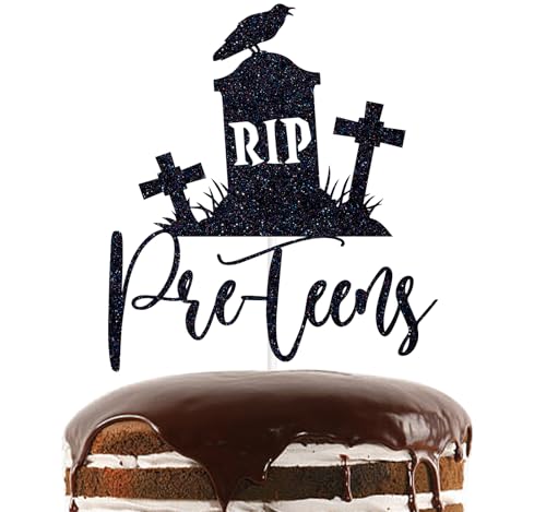 Tortenaufsatz für Jugendliche, schwarzer Glitzer, Killer-Horror-Film, 13. Geburtstag, Halloween-Zombie-Vampir, Blutiger Freitag, Gothic, 13. Geburtstag, Party-Dekorationen Tortenaufsatz für Jugendliche, schwarzer Glitzer, Killer-Horror-Film, 13. Geburtstag, Halloween-Zombie-Vampir, Blutiger Freitag, Gothic, 13. Geburtstag, Party-Dekorationen von Nettuao