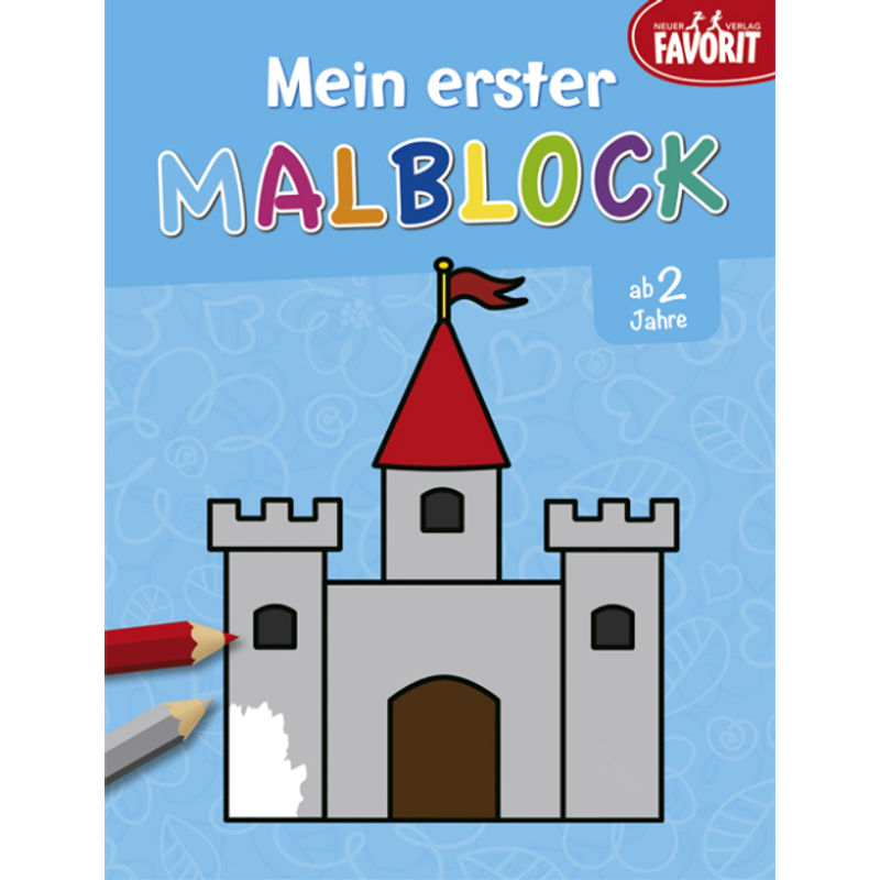 Mein erster Malblock - blau von Neuer Favorit Verlag