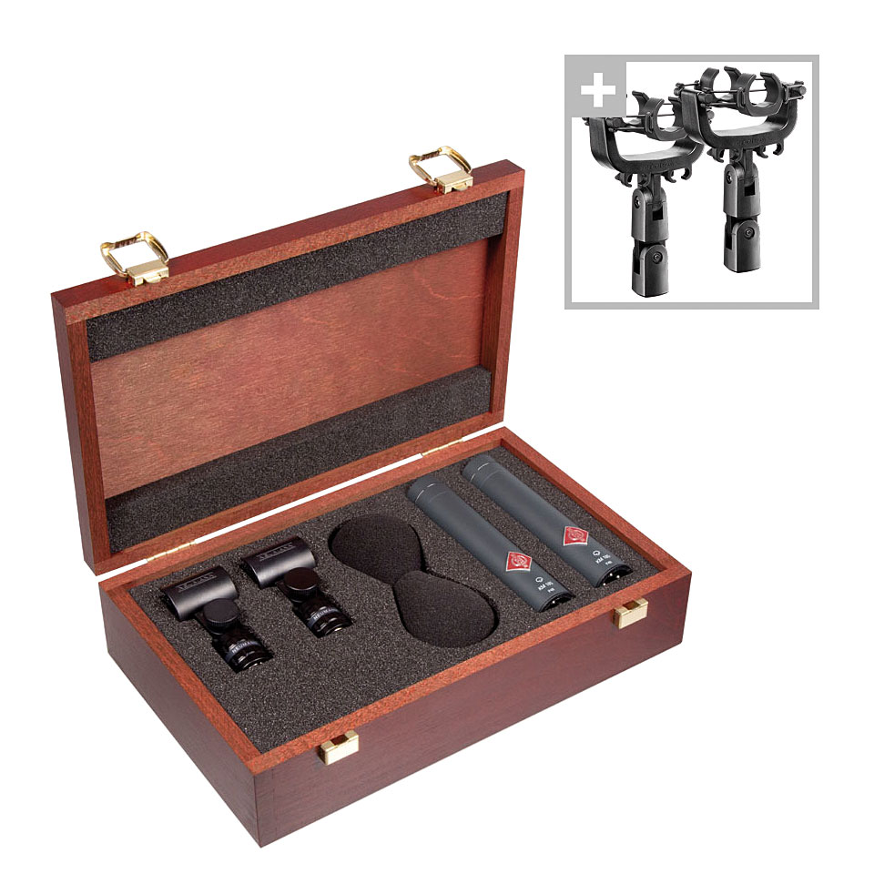 Neumann KM 185 MT Shock Mount Stereo Set Instrumentenmikrofon Neumann KM 185 MT Shock Mount Stereo Set Instrumentenmikrofon von Neumann