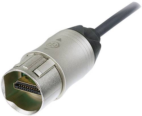 Neutrik HDMI Anschlusskabel HDMI-A Stecker, HDMI-A Stecker 1.00m Nickel NKHDMI-1 montierbar HDMI-Kab von Neutrik