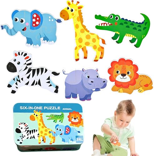 Neuytiky Kinderpuzzle, Holzspielzeug für Kinder, Puzzles, Kinder Puzzle ab 3 Geeignet, Montessori Spielzeug für Weihnachten,Geburtstag, Kinderstag,für Jungen und Mädchen kinderpuzzle ab 3 4 5 Jahren von Neuytiky