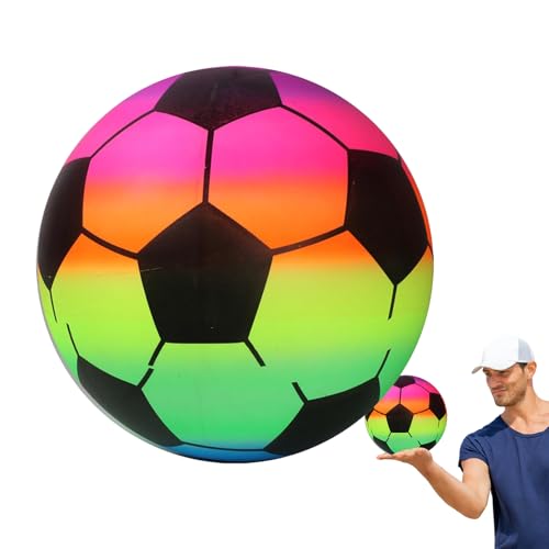 Aufblasbarer Strandball - Weiche Kugel, Wasserspielzeug | Buntes Gloss Finish, Hüpfendes Schwimmendes Design, PVC Luftgefüllte, Leichter Sportartikel, Spielplatzbegleiter, Seaside Travel Access von NevPuose