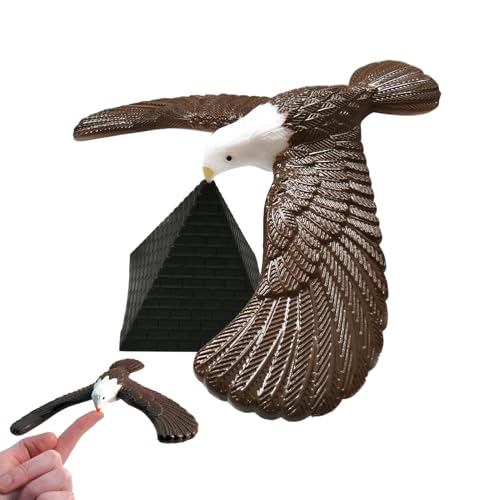 Ausgleich Physik Vogel - Schwerkraft Gleichgewicht Spielzeug, Eagle Bird Table Display Skulptur | Party Tabletop Trick Model, Science Toy Pyramid Stand, Pädagogik Eagle Balance Spielzeug, lustige Voge von NevPuose
