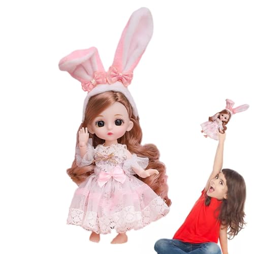 BJD Puppe - Bewegbare Prinzessin, Anime Girl Toy | 13 Jointed 6,3in Dress-up-Puppe, Schöne Geschenkpuppe Mit Outfits Für Mädchen, Geburtstagsgeschenk, Anime-Sammlerstück, Kreative Rollenspiel-Modefigu BJD Puppe - Bewegbare Prinzessin, Anime Girl Toy | 13 Jointed 6,3in Dress-up-Puppe, Schöne Geschenkpuppe Mit Outfits Für Mädchen, Geburtstagsgeschenk, Anime-Sammlerstück, Kreative Rollenspiel-Modefigu von NevPuose