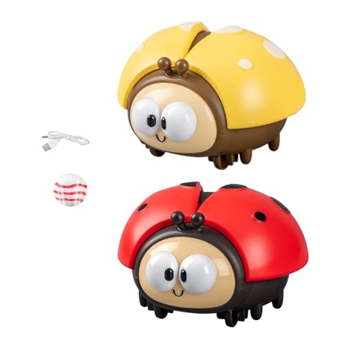 Cartoon LadyBug Toy - Tier Elektronisches Ballspielzeug, Kinder Sensorische Spielfigur | Blowing Ball Entertainment Toy, Niedliches Interaktives Spielzeug Für Kindergarten Kindergarten Kinder Im Kinde von NevPuose