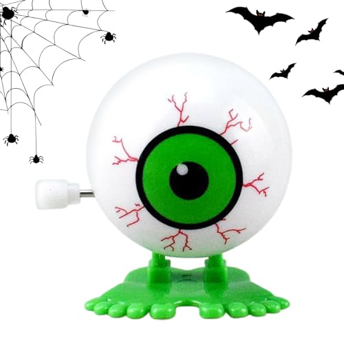 Clockwork Augapfelspielzeug - Wind -Up Eye Jumper, Frühlingsquelle | Springing Augapfel -Trickspielzeug, Halloween - -Gadget, Partyspielstück, Desktop Weird Ornament, Lustige Scary Novel Collec von NevPuose