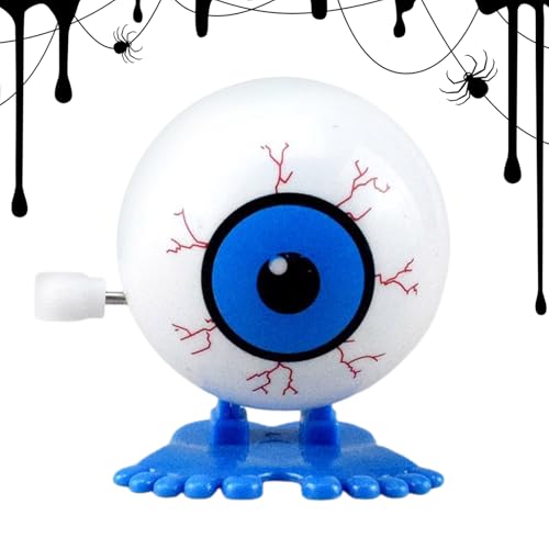 Clockwork Augapfelspielzeug - Wind -Up Eye Jumper, Frühlingsquelle | Springing Augapfel -Trickspielzeug, Halloween - -Gadget, Partyspielstück, Desktop Weird Ornament, Lustige Scary Novel Collec von NevPuose