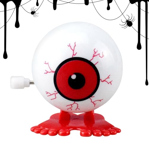 Clockwork Augapfelspielzeug - Wind -Up Eye Jumper, Frühlingsquelle | Springing Augapfel -Trickspielzeug, Halloween - -Gadget, Partyspielstück, Desktop Weird Ornament, Lustige Scary Novel Collec von NevPuose