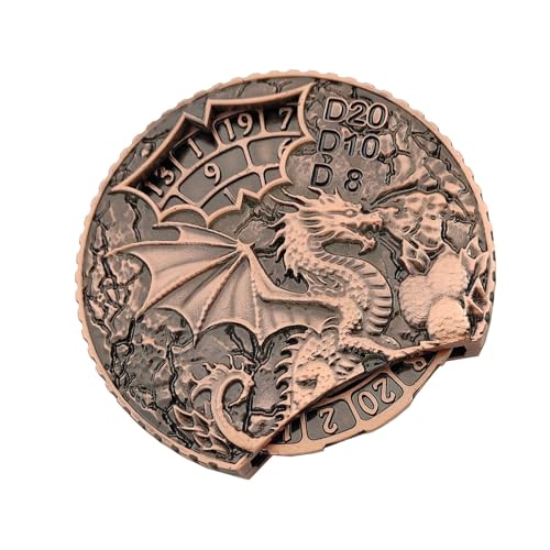 Game Night Roller - RPG Accessoire Coin Spinner, Tischrollenwürfel | Rollenspiel -Münzwürfel Für Urlaubsfeiern, Party -Board -Spinner Für Männer Frauen Gamer, Metal Game Roller Für Tabletop -Sitzungen Game Night Roller - RPG Accessoire Coin Spinner, Tischrollenwürfel | Rollenspiel -Münzwürfel Für Urlaubsfeiern, Party -Board -Spinner Für Männer Frauen Gamer, Metal Game Roller Für Tabletop -Sitzungen von NevPuose