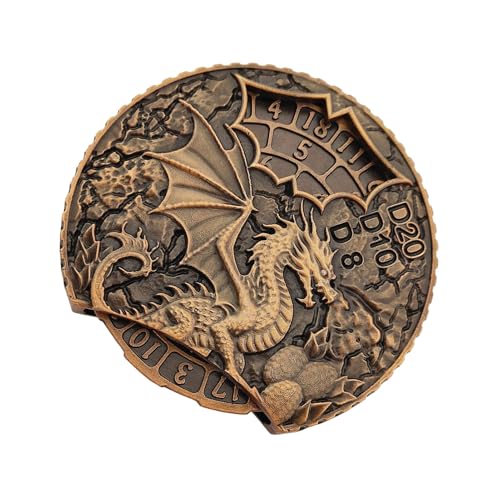 Game Night Roller - RPG Accessoire Coin Spinner, Tischrollenwürfel | Rollenspiel -Münzwürfel Für Urlaubsfeiern, Party -Board -Spinner Für Männer Frauen Gamer, Metal Game Roller Für Tabletop -Sitzungen von NevPuose