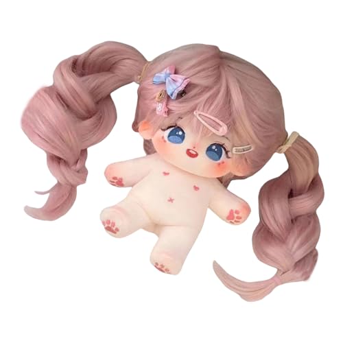 Gefüllte Baumwollpuppe - Plüsch Charakterspielzeug, weiche Kuschelfigur | Huggable Child Puppendekoration, Sammlerstoff Girl Figur, Spieltime Keepsake Companion für Schlafzimmerausstellung, Kindergart Gefüllte Baumwollpuppe - Plüsch Charakterspielzeug, weiche Kuschelfigur | Huggable Child Puppendekoration, Sammlerstoff Girl Figur, Spieltime Keepsake Companion für Schlafzimmerausstellung, Kindergart von NevPuose