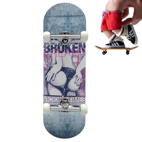 Kleine Fingerbretter-Fingerrollerspielzeug, 5-layeres Maple-Holzdeck | Fingerspitzenbewegung, Präzisionsfinger -Sportplatte, glatte Oberfläche für Tricks, Koordinationstraining für Kinder und Erwachse von NevPuose