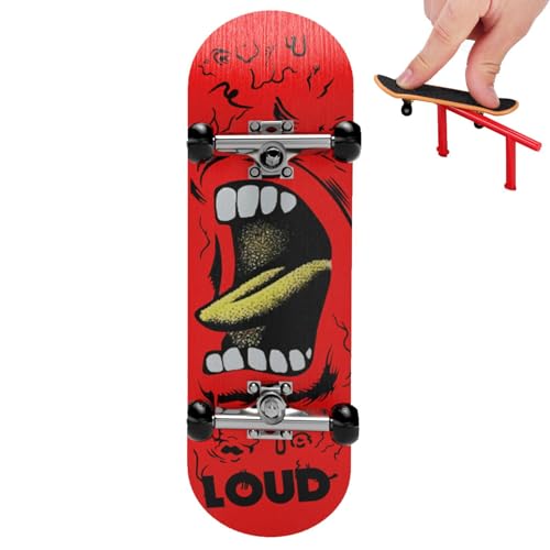 Kleine Fingerbretter-Fingerrollerspielzeug, 5-layeres Maple-Holzdeck | Fingerspitzenbewegung, Präzisionsfinger -Sportplatte, glatte Oberfläche für Tricks, Koordinationstraining für Kinder und Erwachse von NevPuose