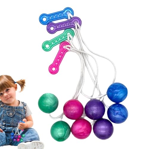 Lato Toy Ball Click Clacks - Swinging Clacker Noise Maker, Retro -sensorisches Spielzeug | Handheld-Klackbälle, Stress-Relief-Spielzeug, Fähigkeitsschwingballspiel, interaktives Bewegungsspielzeug für Lato Toy Ball Click Clacks - Swinging Clacker Noise Maker, Retro -sensorisches Spielzeug | Handheld-Klackbälle, Stress-Relief-Spielzeug, Fähigkeitsschwingballspiel, interaktives Bewegungsspielzeug für von NevPuose