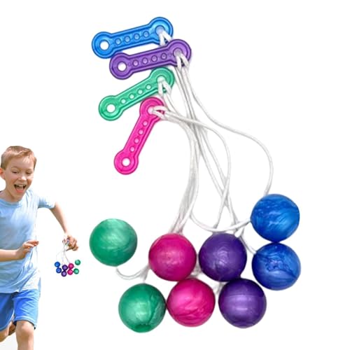 Lato Toy Ball Click Clacks - Swinging Clacker Noise Maker, Retro -sensorisches Spielzeug | Handheld-Klackbälle, Stress-Relief-Spielzeug, Fähigkeitsschwingballspiel, interaktives Bewegungsspielzeug für von NevPuose