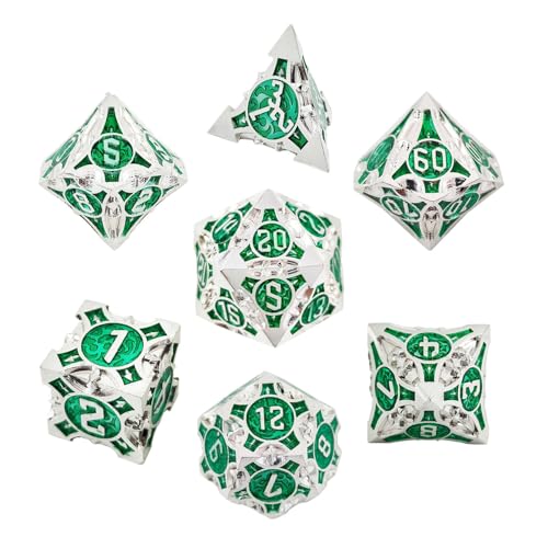 Multiside -Sided Game Dice - Multisided Game Dice Set, Fun Kids Dice Brettspiele | Rollenspielkollektion, Große 7-teilige Farbenfrohe Würfelset, Family Geting-Würfel, Brettspiel-Zubehör Würfel, Kinder von NevPuose
