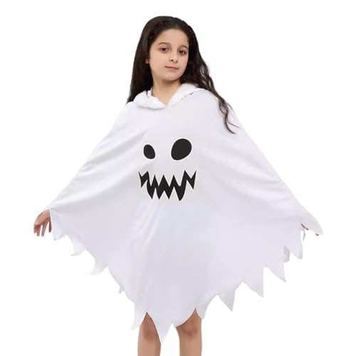 NevPuose Halloween-Kostüm für Mädchen, eindringliches Schönheitsgeistermädchen-Kostüm für Halloween | Gruseliges und niedliches Geisterkostüm - bequemes Gruselkleid für von NevPuose