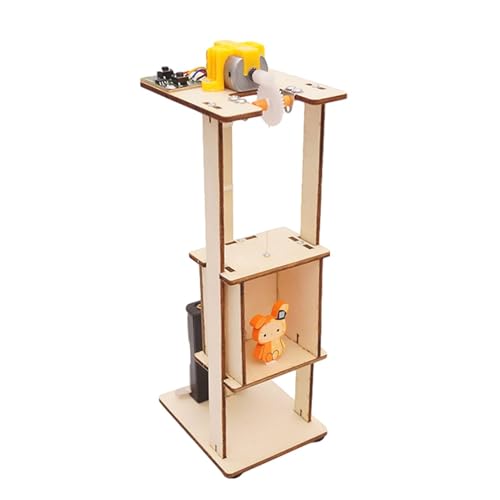 STEM Elevator Construction Kit - Aufzugsmodell, praktisches Lernen | Science Engineering Building Set, mechanisches Hebensspielzeug, Interactive Education Technology Project for Kids, Smart Assembly K von NevPuose