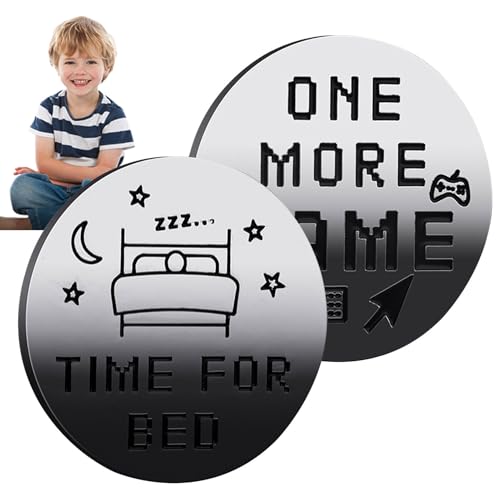 Spielzeit Token - Comedic Gamer Coin, Destiny Charm | Doppelseitete Gravur, schrullige Herausforderung Sammlergeschenk, Retro Choice Maker -Stück für Spieler Schlafzimmer Dekoration Gamer Spaß Ge von NevPuose
