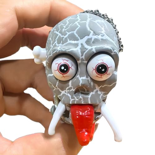 Uhrwerk Skelett Figur – Aufzieh Schädel Modell, Gehende Scherzfigur | Kreative Horror Dekoration, Lustiges Laufspielzeug für Schreibtisch Halloween Feier, Bewegliche Sammlerfigur mit Stressabbau Funkt von NevPuose