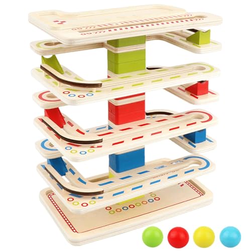Ball - pädagogische -Spielzeuge, Holzball -Rennsportspielzeug | Tragbare frühe Entwicklung Toys, : Mit 8 Ebenen Raampen und 16 AktiTODDDLERS Tower Rennen mit wirbelnden Raampenentwicklungsspielz Ball - pädagogische -Spielzeuge, Holzball -Rennsportspielzeug | Tragbare frühe Entwicklung Toys, : Mit 8 Ebenen Raampen und 16 AktiTODDDLERS Tower Rennen mit wirbelnden Raampenentwicklungsspielz von Nevalerra