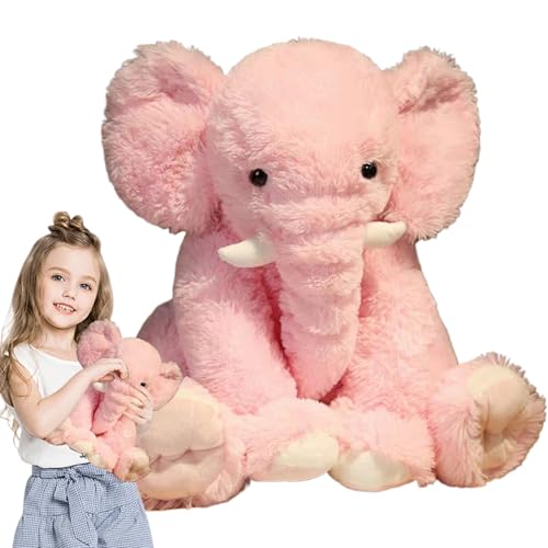Elefant Plüschpuppe - Weich gefülltes Elefantenspielzeug, süßer tierische Kuschelkumpel | Gemütliches Hugbar -Stofftiergeschenk, entzückender Elefantenplüsch für Babys Kleinkinder, sanfte Plüschpuppe Elefant Plüschpuppe - Weich gefülltes Elefantenspielzeug, süßer tierische Kuschelkumpel | Gemütliches Hugbar -Stofftiergeschenk, entzückender Elefantenplüsch für Babys Kleinkinder, sanfte Plüschpuppe von Nevalerra