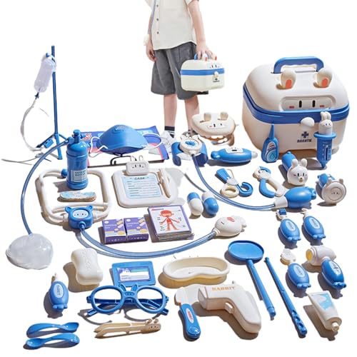Nevalerra Kinderarzt-Spielset,Kinderarzt-Set, Rollenspielset im Kofferdesign für Kinder mit Arzt-Rollenspiel, Arzt-Rollenspielset, Kinderarzt-Spielset, multifunktional, Beleuchtung und für Nevalerra Kinderarzt-Spielset,Kinderarzt-Set, Rollenspielset im Kofferdesign für Kinder mit Arzt-Rollenspiel, Arzt-Rollenspielset, Kinderarzt-Spielset, multifunktional, Beleuchtung und für von Nevalerra