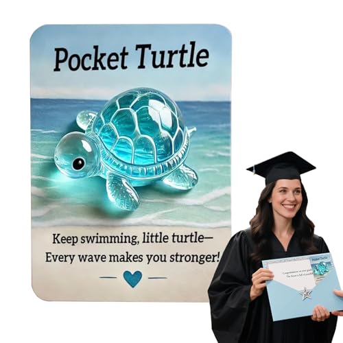 Nevalerra Taschenkarte, kleine Schildkröte | Inspirierender Begleiter, berührendes Geschenk für Kinder und Erwachsene von Nevalerra