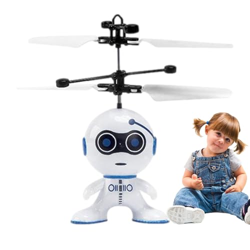 Roboterfliegenspielzeug - Insekten -Drohnenspielzeug, wiederaufladbarer Flügelbot | Leicht fliegende Gadget -LED -Leuchten, Infrarot -Kontrollsensor für die Unterhaltung der Spielzeit in der Innenräum von Nevalerra