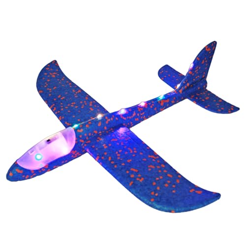 Schaumflugzeuggleiter - Werfen von Aero -Flugzeugspielzeug, Schaumflugzeug werfen | Tragbare große Flugzeug -Segelflugzeuge mit Flugzeug, -Flugmodus Aero Flugzeugspielzeug für Kinder im Freien von Nevalerra