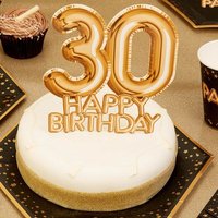 Cake Topper "30. Happy Birthday", Gold Cake Topper "30. Happy Birthday", Gold von Neviti