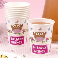 Kleine Eule "Birthday Wishes" Partybecher, 8 Stk Kleine Eule "Birthday Wishes" Partybecher, 8 Stk von Neviti
