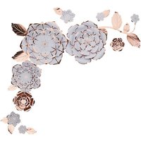 Papierblumen-Wanddekoration zum Basteln, 19-teilig Papierblumen-Wanddekoration zum Basteln, 19-teilig von Neviti