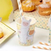 Partybecher "Lama", niedliche Einwegbecher aus Pappe im 8er Pack Partybecher "Lama", niedliche Einwegbecher aus Pappe im 8er Pack von Neviti