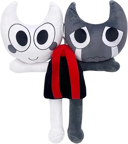 Nevstop Dandy's Plüschtier World Dandy Cartoon Game World Character Plüschtier Plüschtier für Kinder Geburtstag Weihnachten (Schwarz & Weiß) von Nevstop