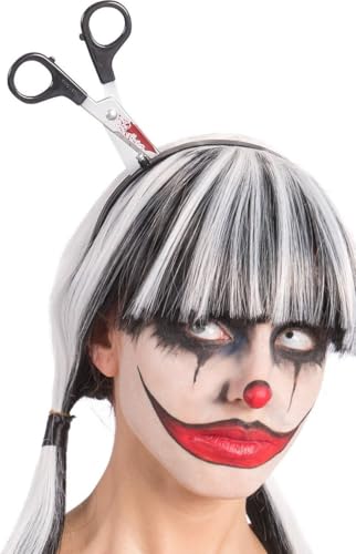 New Age Devi - 2 Stück Diadem mit Schere - Halloween - Karneval Horror Outfit von New Age Devi