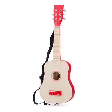 New Classic Toys Gitarre - DeLuxe - Natur/Rot von New Classic Toys®